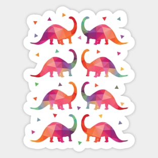 Geometric Dinosaurs Sticker